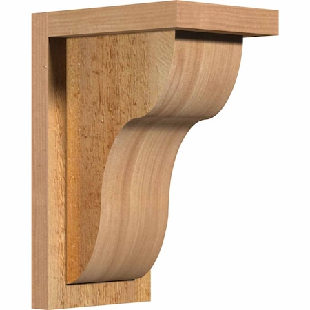 Ekena Millwork Carmel Rough Sawn Corbel w/Backplate, Western Red Cedar, 6"W x 8"D x 12"H COR06X08X12CAR01RWR